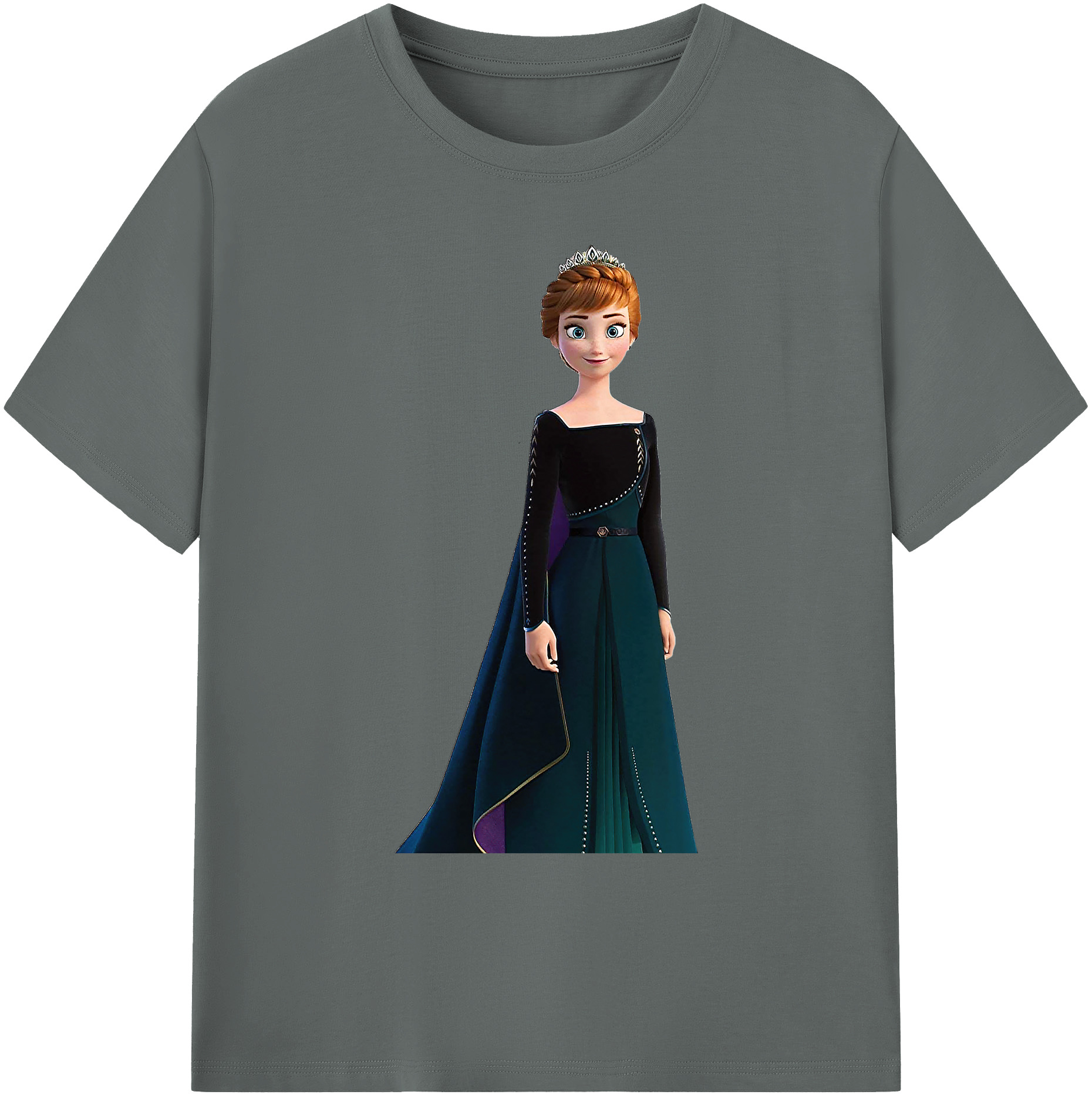 （画像用） アナと雪の女王 アンナ エルサ Frozen Anna Elsa 綿100％ メンズ半袖Tシャツ｜肌触りやわらか＆通気性